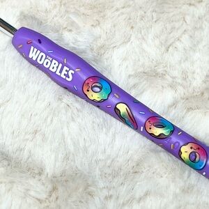 RARE Woobles Mystery Donut 1 Rainbow Crochet Hook New Unused